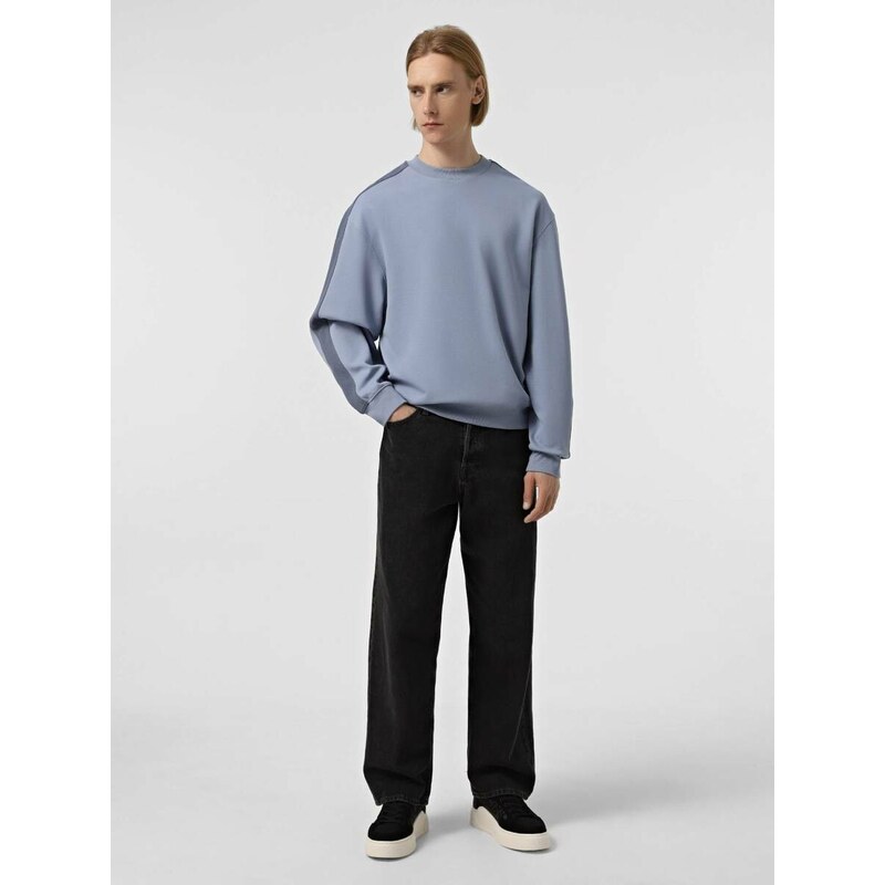 Calvin Klein pánská šedo-modrá mikina