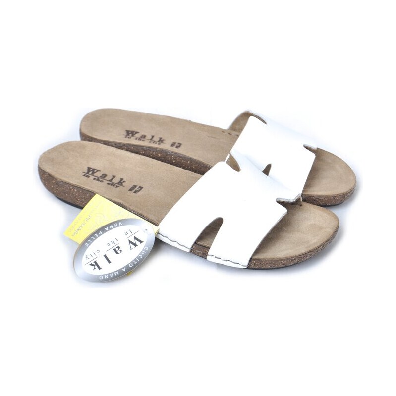 Dámské pantofle - stylové a pohodlné Walk in the city 7261 50910 bílá 106188082