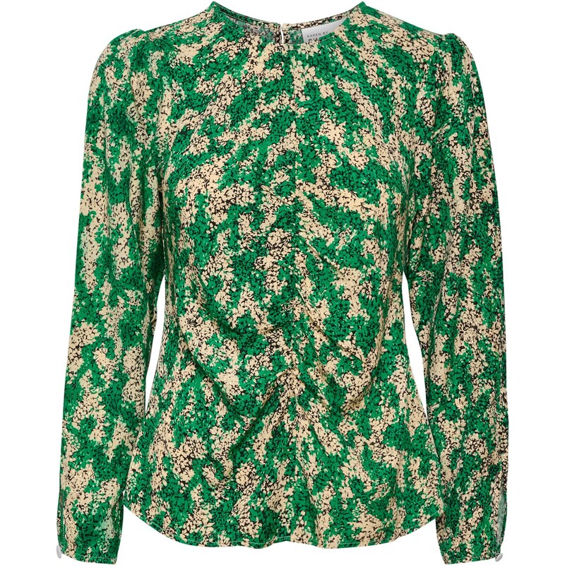 KAREN BY SIMONSEN Halenka Grace trávově zelená / černá / offwhite 76728376