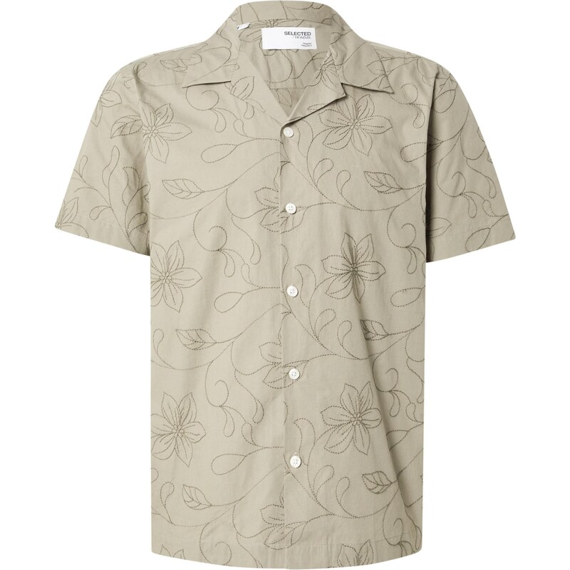 SELECTED Košile khaki / olivová