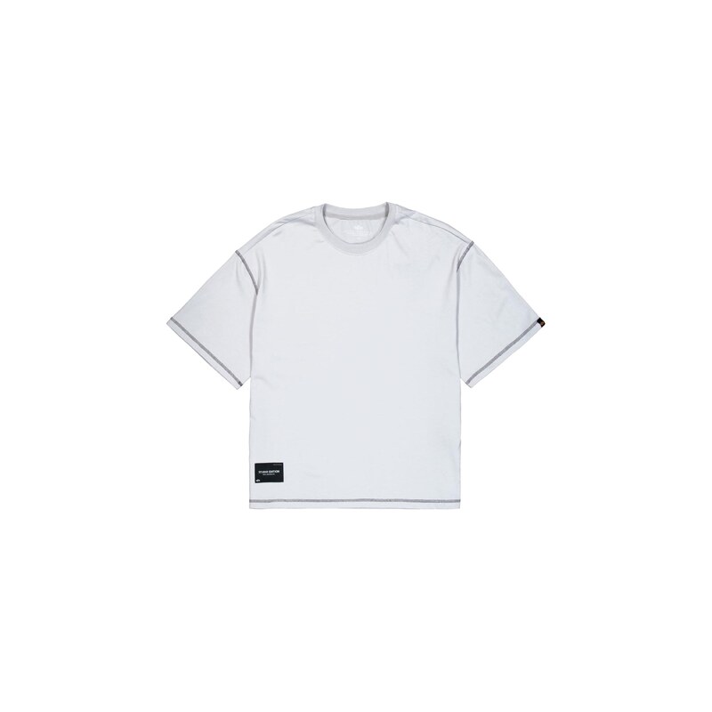 ALPHA INDUSTRIES Tričko Studio světle šedá / fialová / černá
