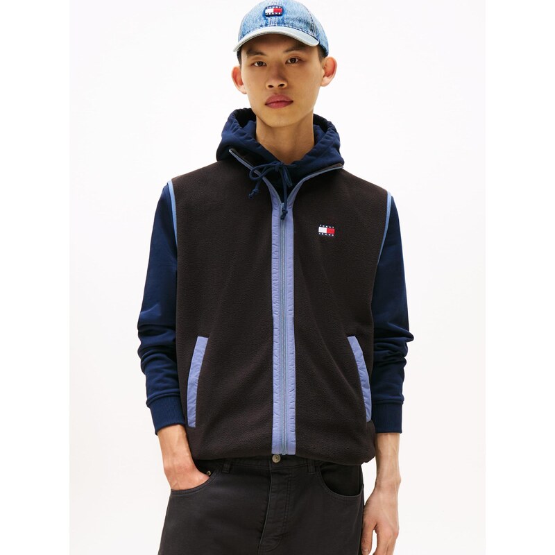 Tommy Jeans Vesta světlemodrá / černá