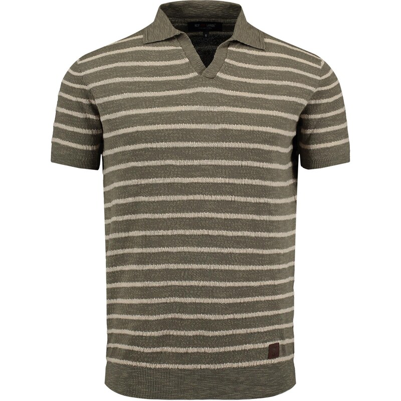 Key Largo Tričko Ground khaki / pastelově zelená