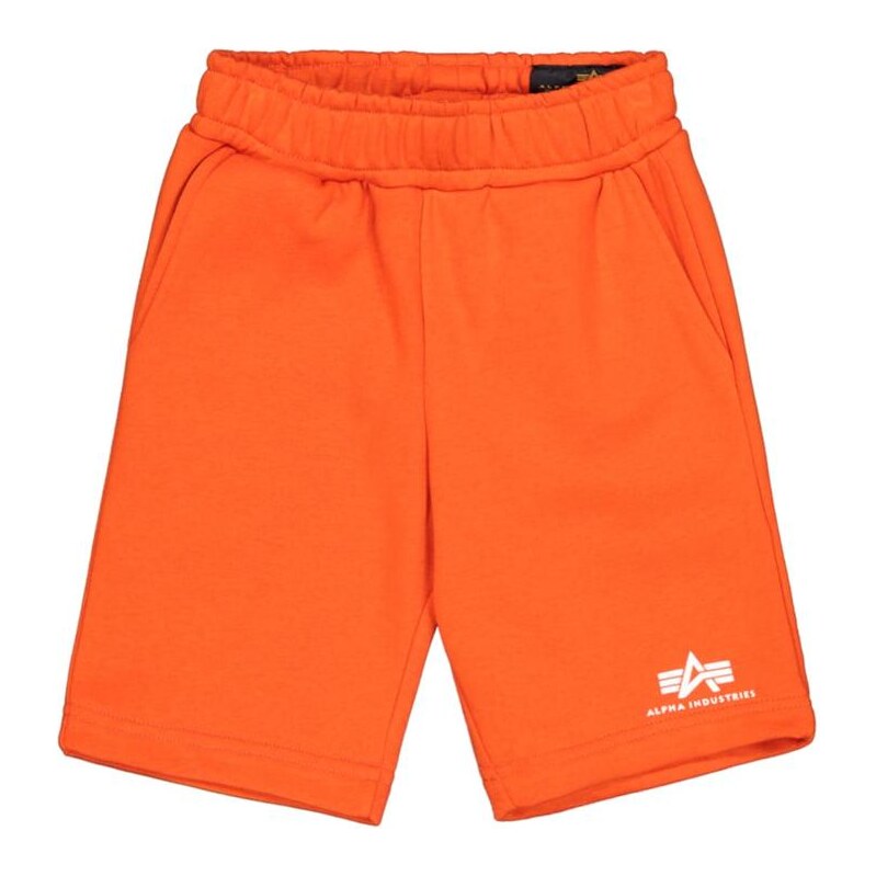 ALPHA INDUSTRIES Kalhoty oranžová / bílá