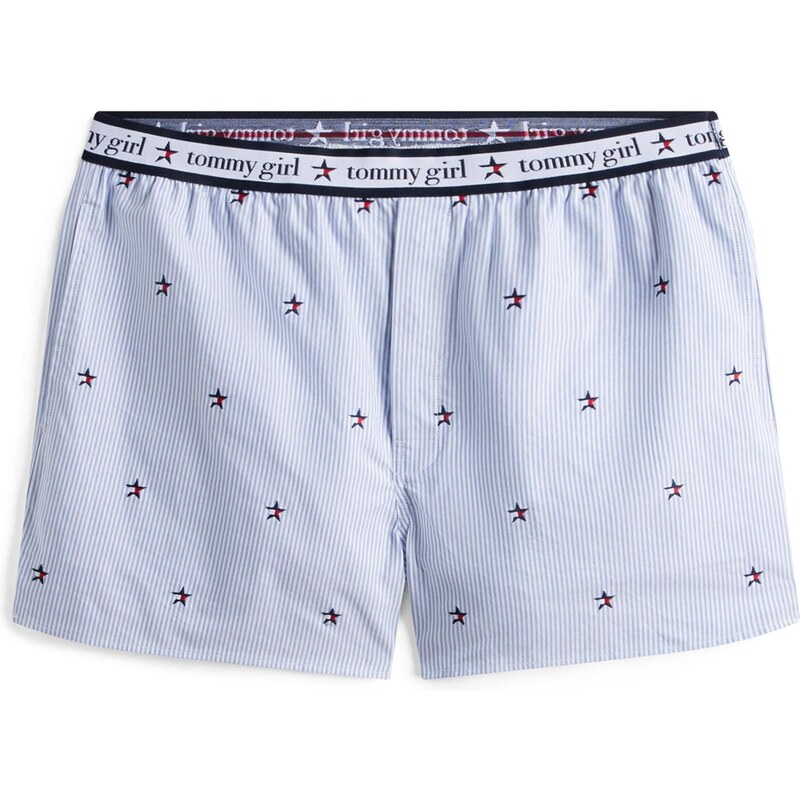 Tommy Jeans Kalhoty námořnická modř / chladná modrá / červená / bílá 106194705