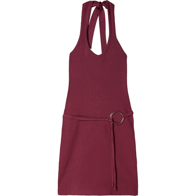 Bershka Šaty burgundská červeň