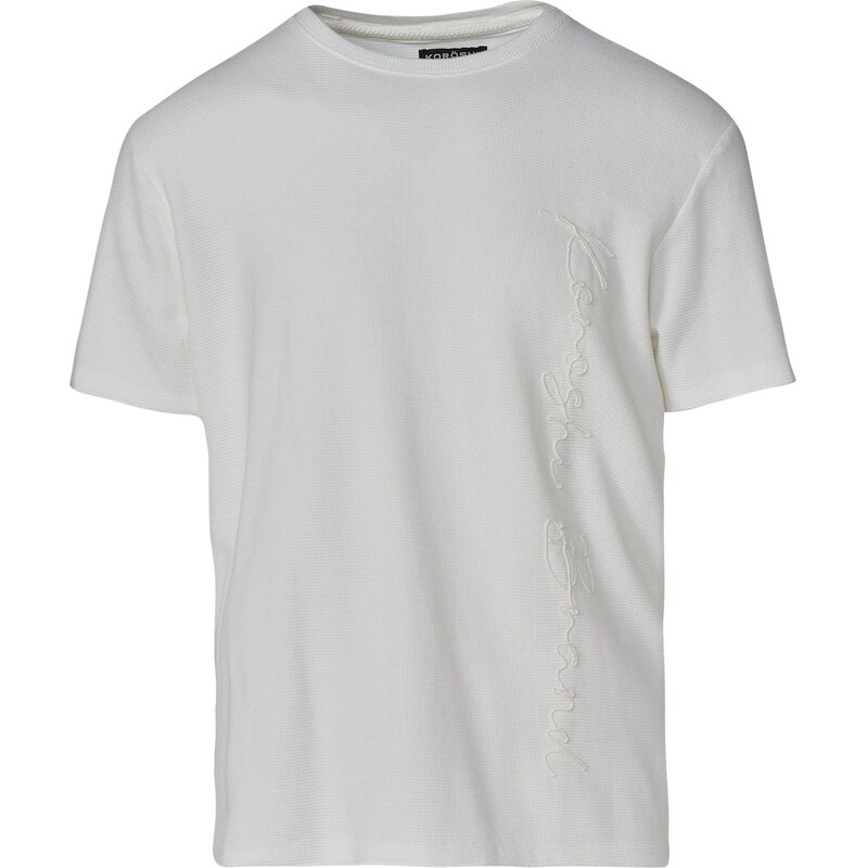 KOROSHI Tričko offwhite