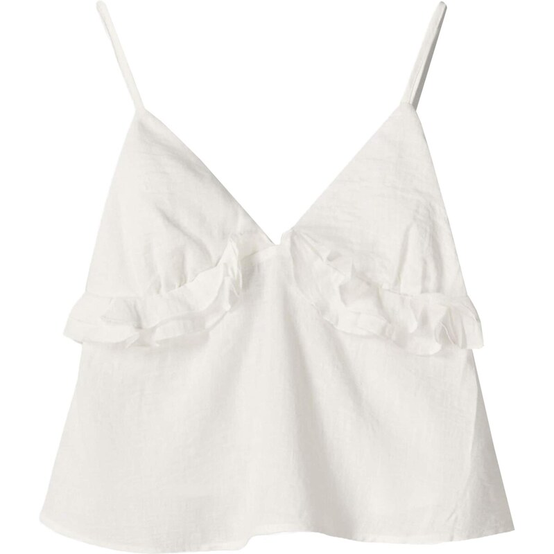 Bershka Top bílá