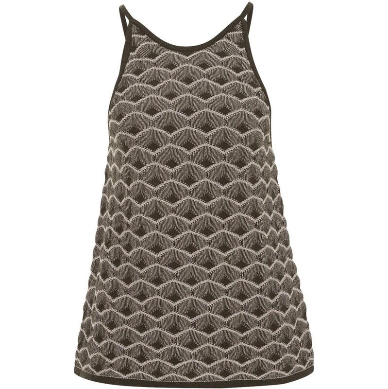 WE Fashion Top mátová / tmavě zelená 110666923