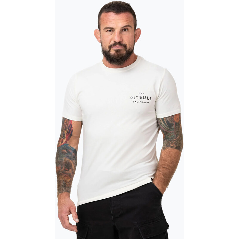 Pánské tričko Pitbull USA CAL off white