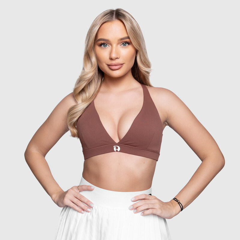 Sportovní podprsenka Iron Aesthetics Delta, hnědá
