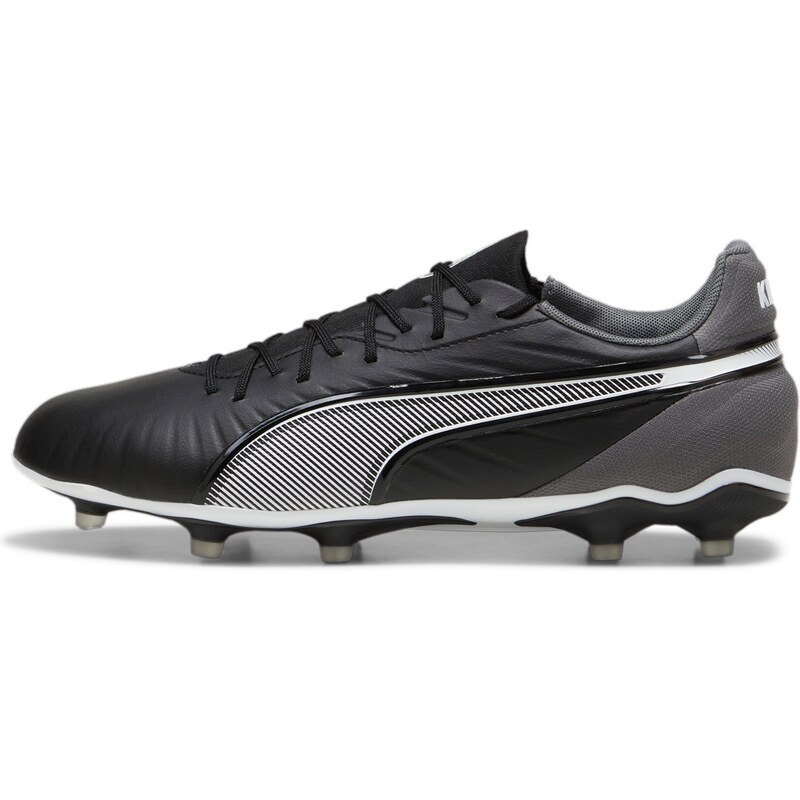 PUMA Kopačky King Match šedá / černá / bílá
