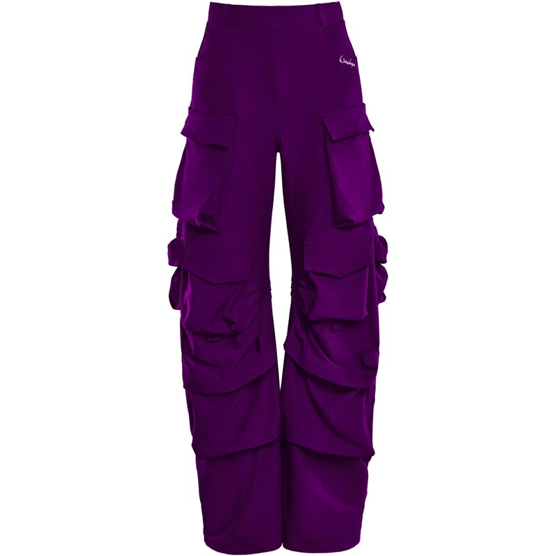 Winshape Sportovní kalhoty CP101C švestková