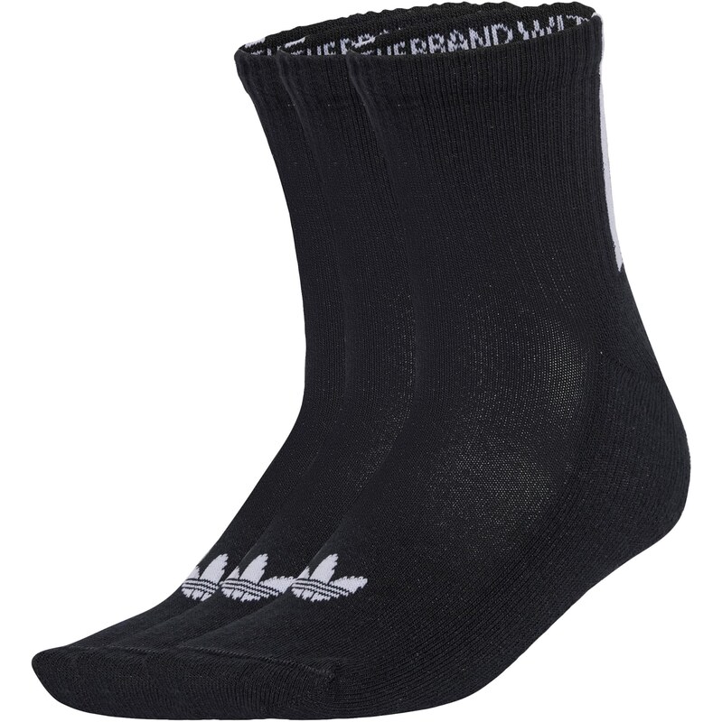 ADIDAS ORIGINALS Ponožky Quarter 3 Back Stripes 3 Pairs šedá /