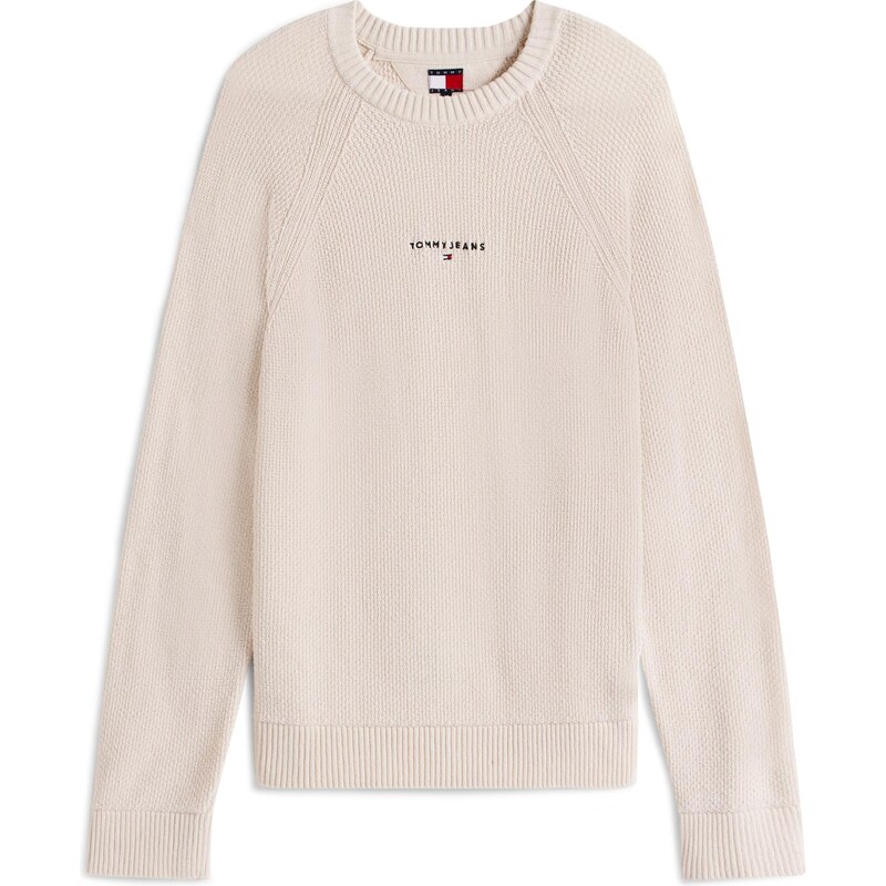 Tommy Jeans Svetr krémová / námořnická modř