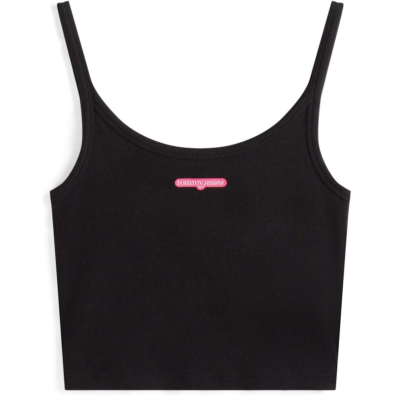 Tommy Jeans Top světle růžová / černá 106215537