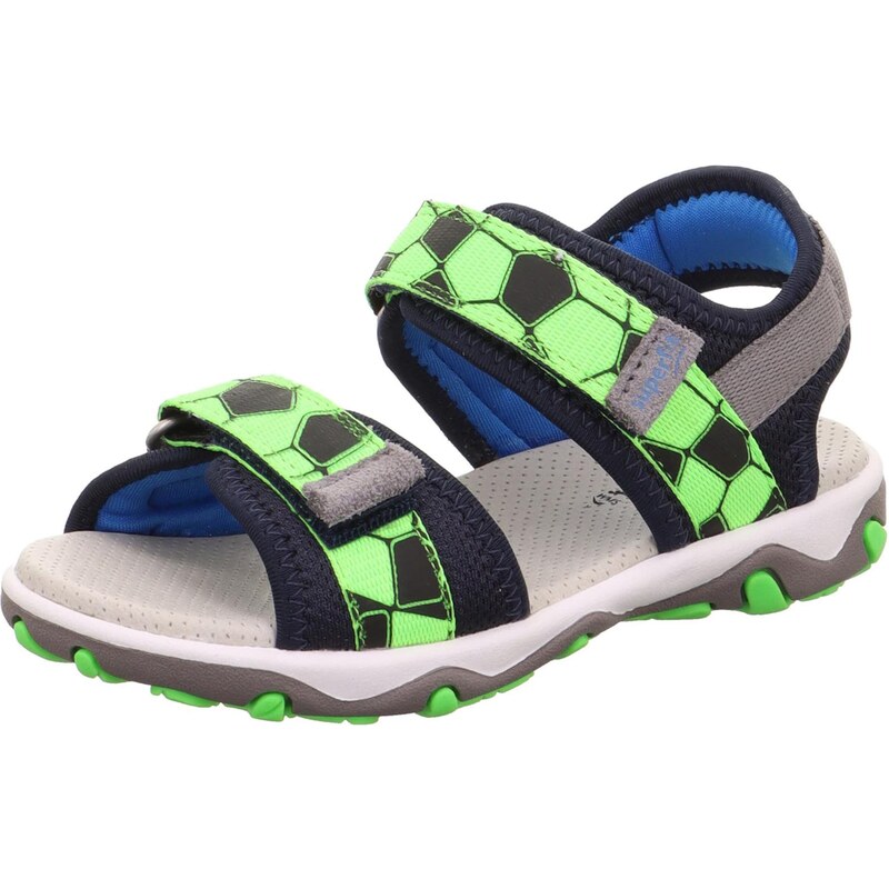 SUPERFIT Sandály MIKE 3.0 námořnická modř / šedá / limetková