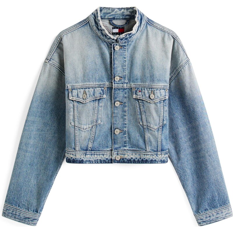 Tommy Jeans Přechodná bunda modrá džínovina 106203959