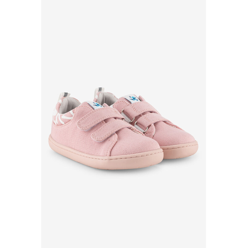 Hopfrög Kids Smart Walker Recycled Canvas Eco Pink barefoot
