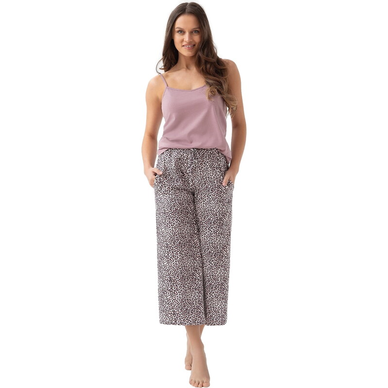 Dámské pyžamo LUNA 315 panther cacao 106214788