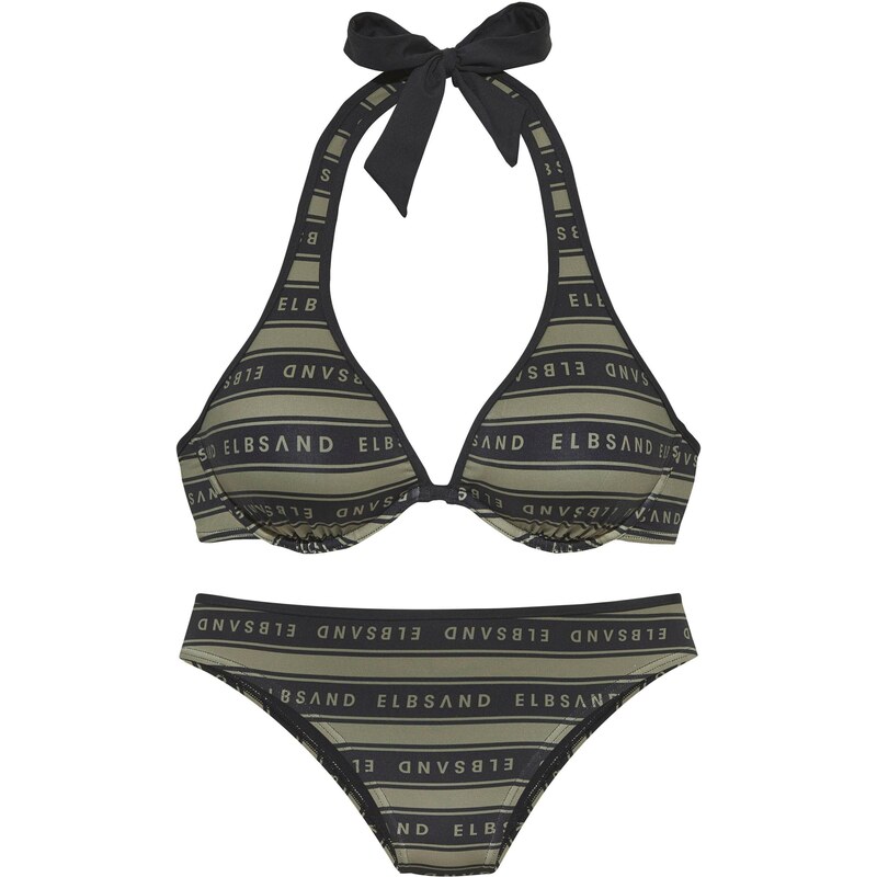 Elbsand Bikiny olivová / černá