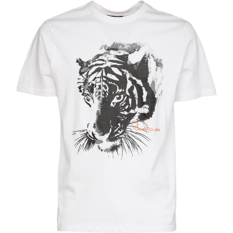 CAVALLI CLASS Tiger White tričko