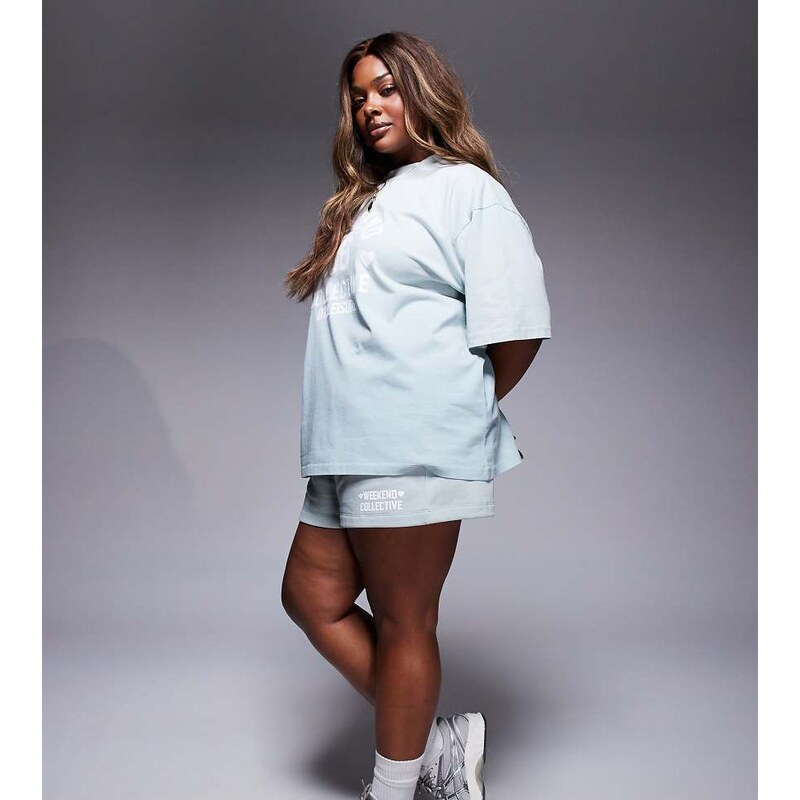 ASOS Weekend Collective Weekend Collective Curve Co-ord short in ombre 110632052