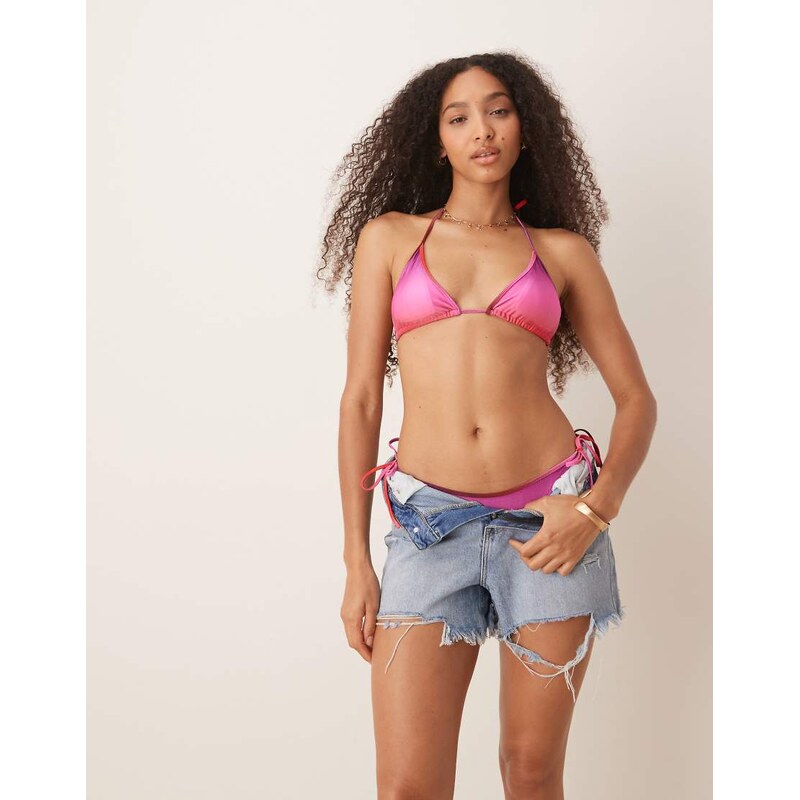 Mango sunset gradient bikini bottoms in pink