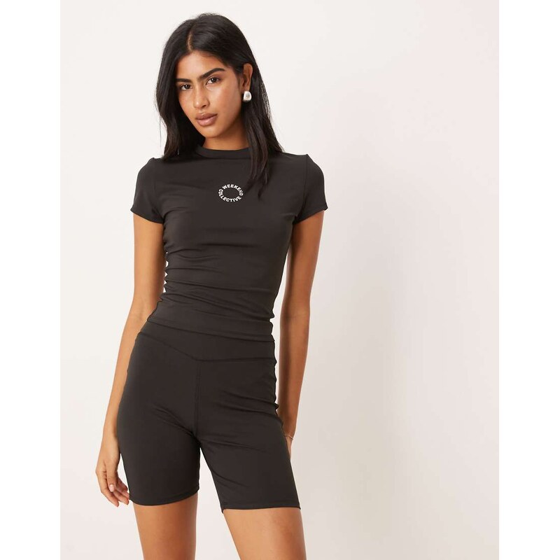 ASOS Weekend Collective ASOS DESIGN Weekend Collective slinky short co 106226245
