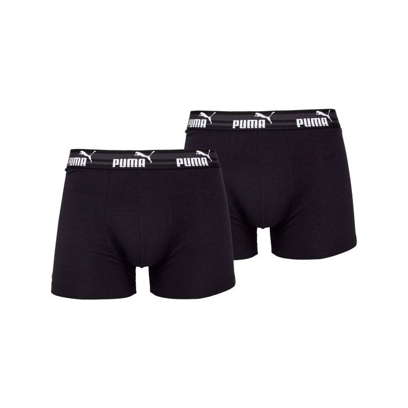 Puma ELEMENTS MEN BOLD LOGO BOXERS 2P Pánské boxerky
