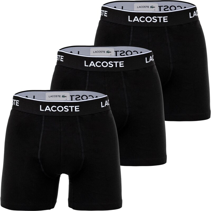 LACOSTE Boxerky černá / bílá