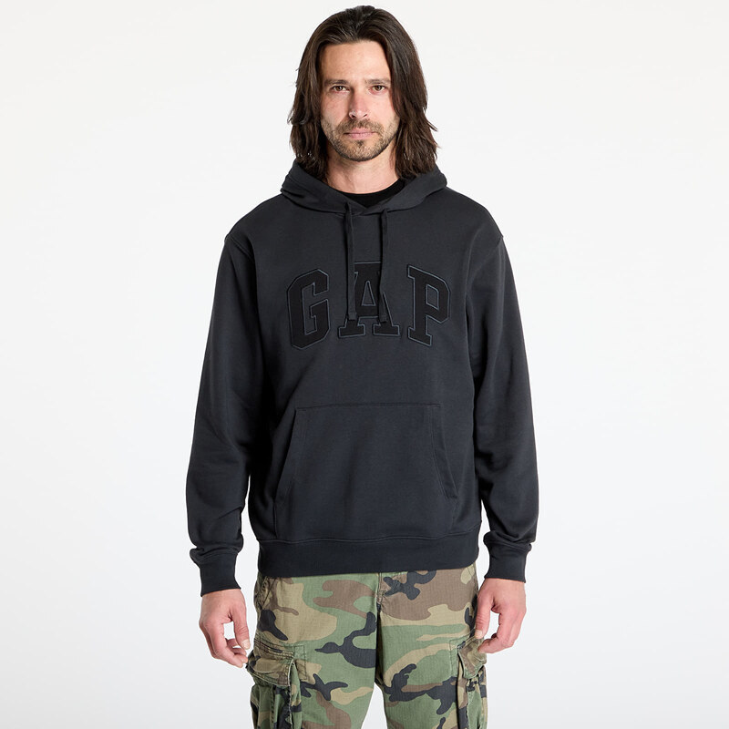 Mikina GAP Logo Hoodie Black L