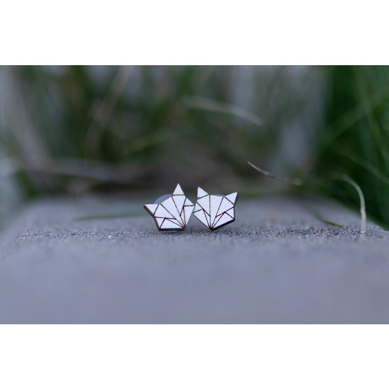 Dřevušky origami lišky 106237192