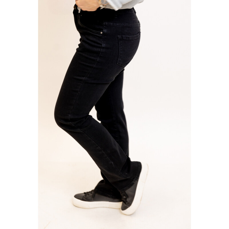 REDSEVENTY DENIM Džíny s rovným střihem EVEN [F327-2] Barva: Černá, 106237291