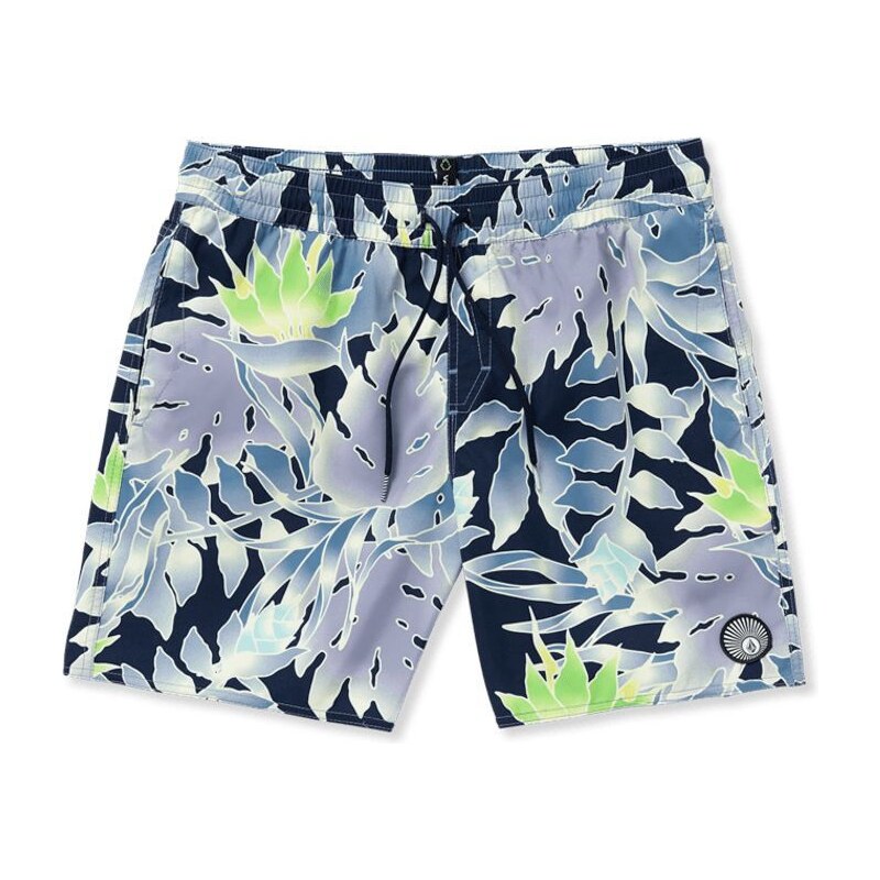 Plavky Volcom Lido Print Trunk 17 Navy