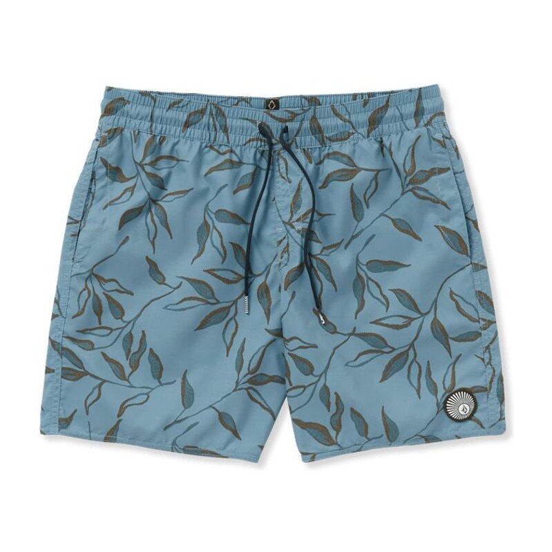 Plavky Volcom Lido Print Trunk 17 Stone Blue