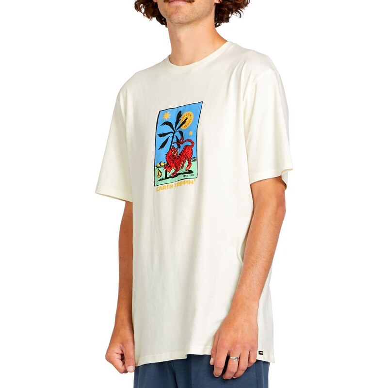 Tričko Volcom Tarot Tiger Fty Sst Off White