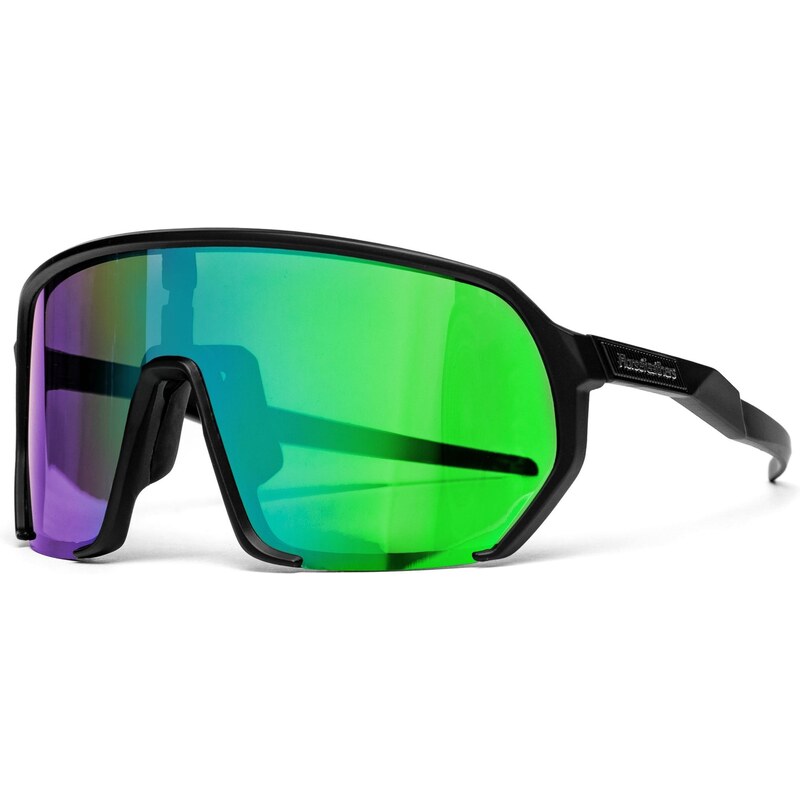 Brýle na kolo Horsefeathers Archie Bike black/mirror green