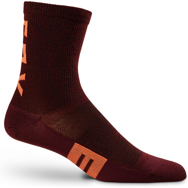 Dámské cyklo ponožky Fox 6 Flexair Merino Dark Maroon 106239194