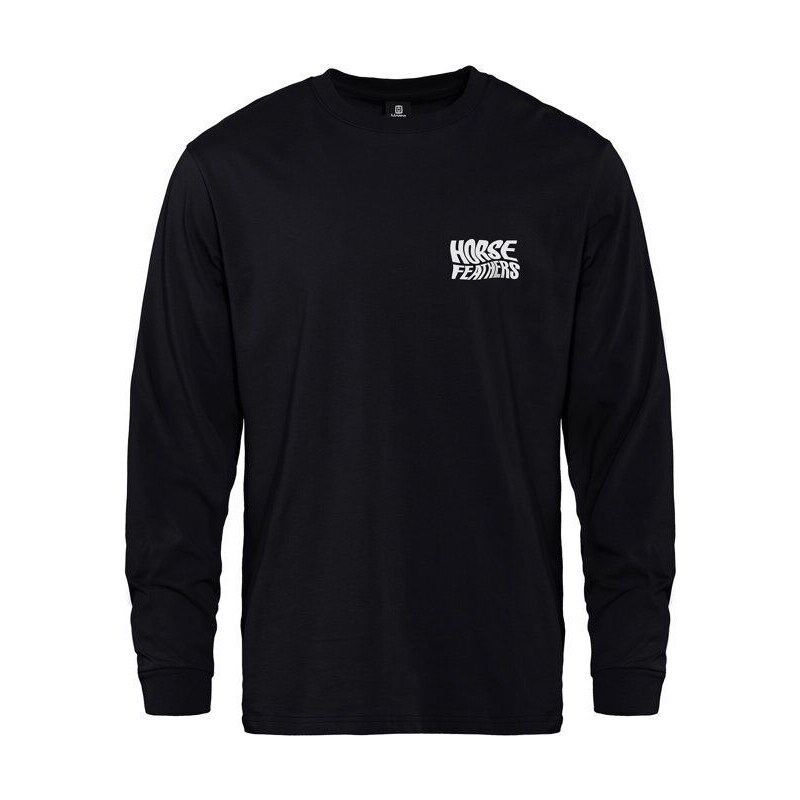 Tričko Horsefeathers Distord Ls black