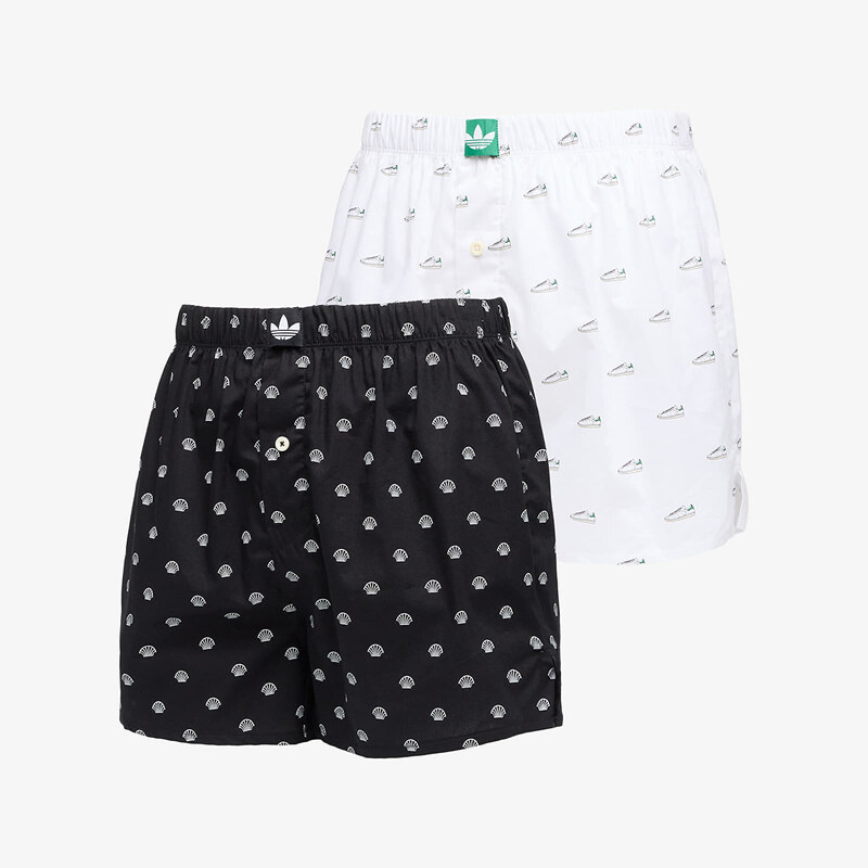 adidas Originals Trenky adidas Woven Boxer 2-Pack Black/ White M