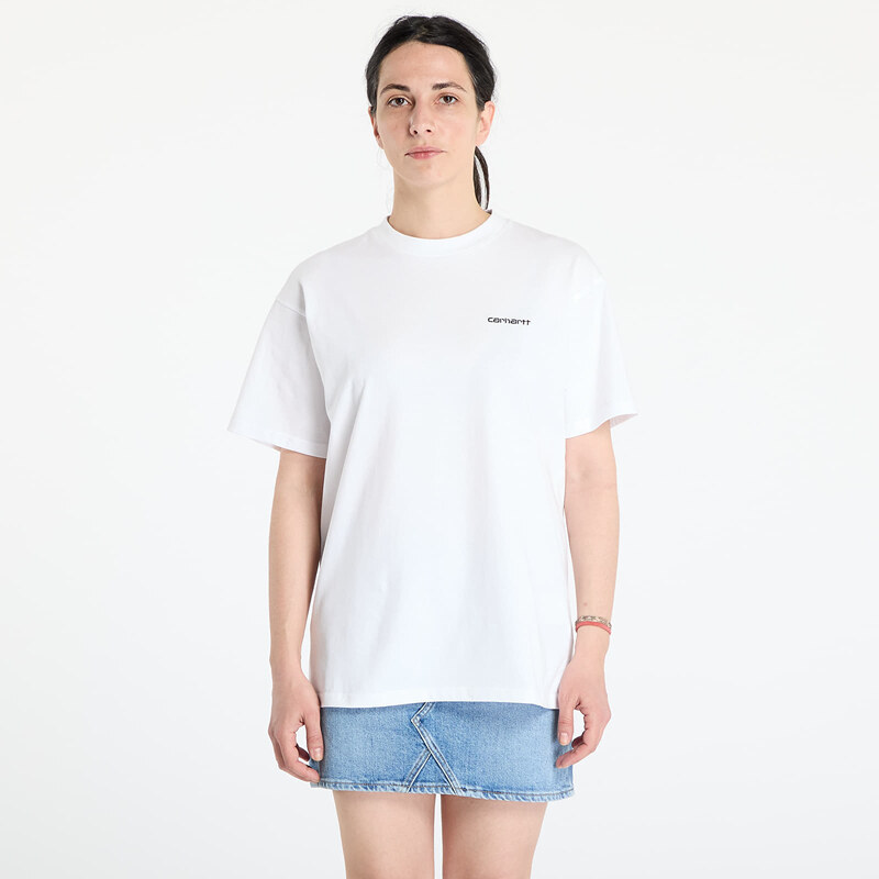 Tričko Carhartt WIP S/S Script Embroidery T-Shirt White XS