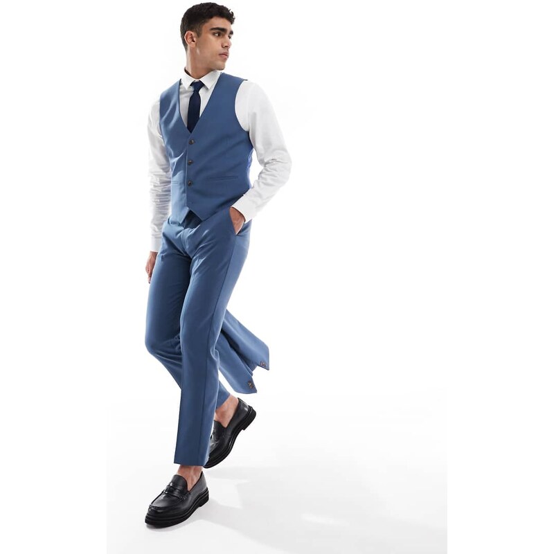 ASOS DESIGN skinny suit trousers in blue