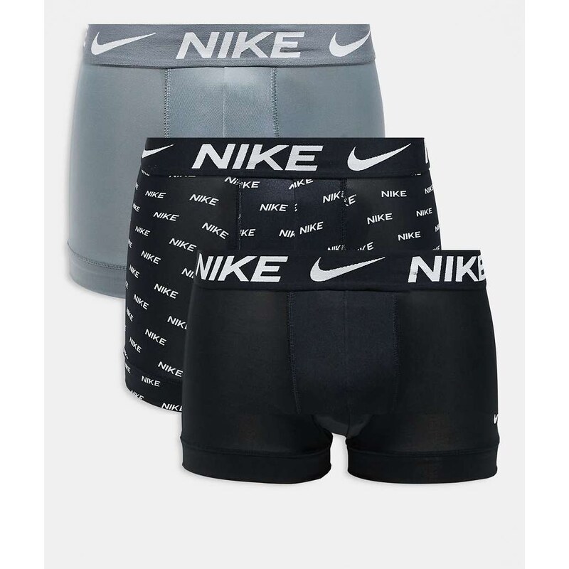 Nike Dri-FIT Essential Microfibre 3 pack long trunks in multi