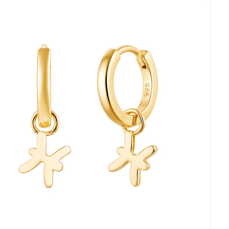 Olivie Stříbrné náušnice RYBY GOLD 9598
