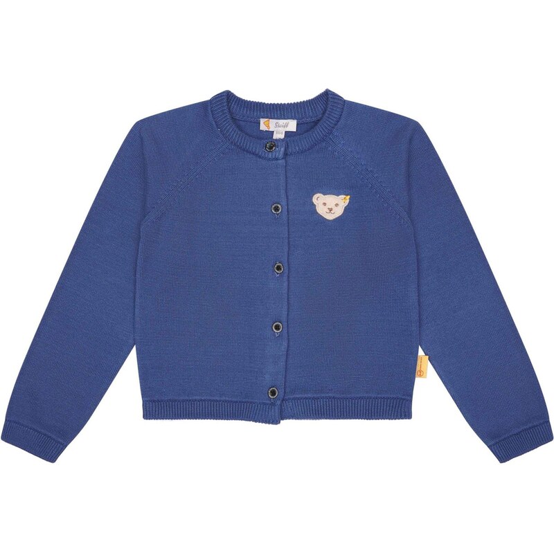 Steiff Collection Pletená bunda béžová / modrá