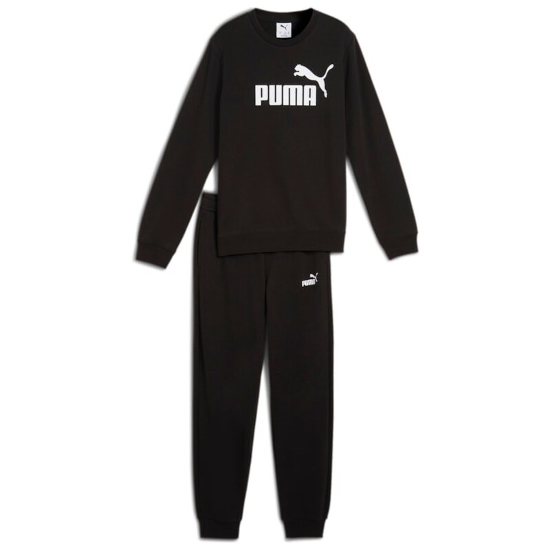 Puma ESS No.1 Logo Crew Sweat Suit TR B black