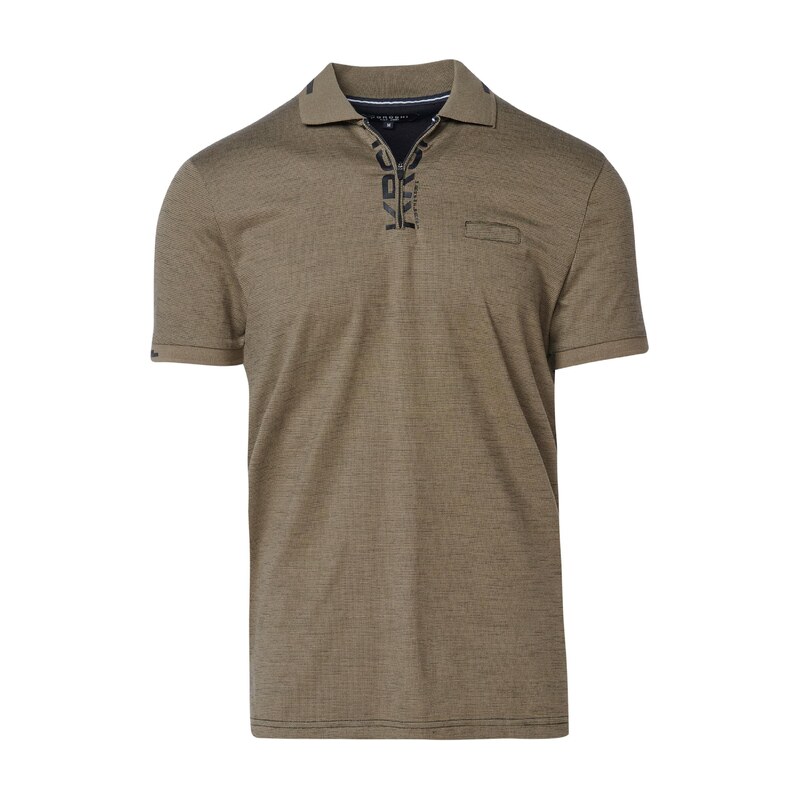 KOROSHI Tričko khaki / černá