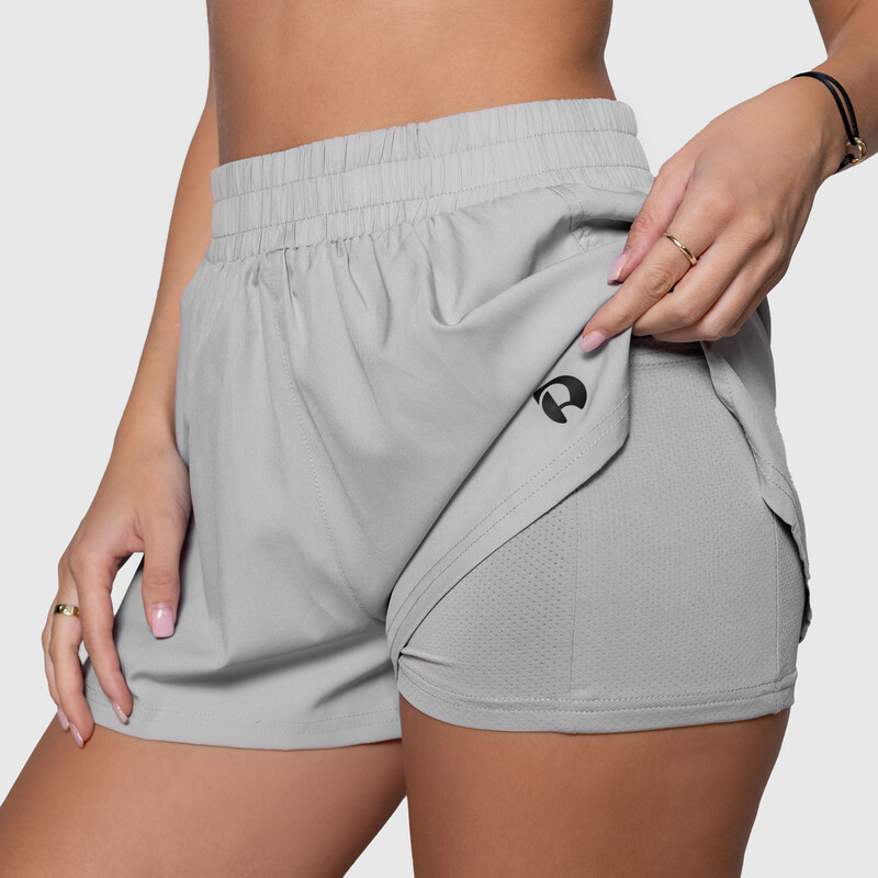 Dámské šortky Iron Aesthetics Athletic 2in1, šedé 106250427
