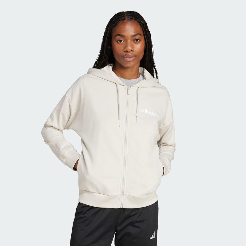 ADIDAS Mikina Essentials Linear Full-Zip French Terry